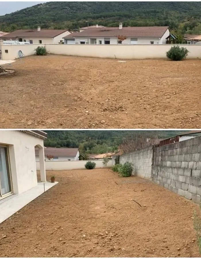 Création de terrasses à Montéléger (1)